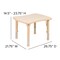 Flash Furniture Rectangle 21.875 W, 26.625 L, 23.5 H, Plastic, Steel, Brown YU-YCY-098-RECT-TBL-NAT-GG - alternate 3